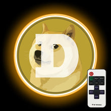 Load image into Gallery viewer, Dogecoin neon sign