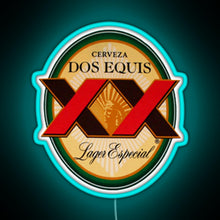 Load image into Gallery viewer, Dos Equis Essential RGB neon sign lightblue