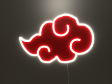 Load image into Gallery viewer, Akatsuki Naruto cloud neon sign