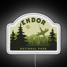 Load image into Gallery viewer, Endor National Park RGB neon sign white