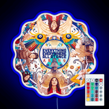 Load image into Gallery viewer, Everything Everywhere All at Once Sci Fi 2022 RGB neon sign remote