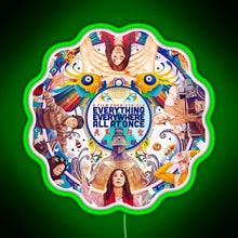 Load image into Gallery viewer, Everything Everywhere All at Once Sci Fi 2022 RGB neon sign green