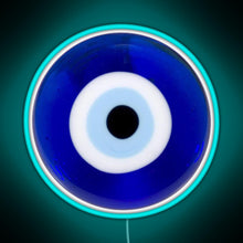 Load image into Gallery viewer, evil eye RGB neon sign lightblue