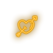 Load image into Gallery viewer, warm_white fall_in_love led arrow fall in love heart love relationship romance valentine day neon factory