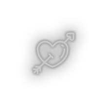 Load image into Gallery viewer, white fall_in_love led arrow fall in love heart love relationship romance valentine day neon factory