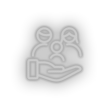 Load image into Gallery viewer, family parent hold children human person hand parents child kid baby Neon led factory