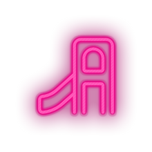 Load image into Gallery viewer, pink family play children playground outdoors child structure kid slide baby led neon factory