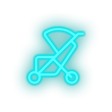 Load image into Gallery viewer, family trolley children care child kid baby stroller Neon led factory