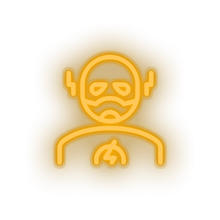 Load image into Gallery viewer, warm_white famous character black lightning led neon factory