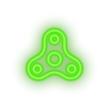 Load image into Gallery viewer, green fidget spinner toys children family toy child kid baby play led neon factory