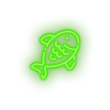 Load image into Gallery viewer, green fish led animal beach fish holiday seafood summer vacation neon factory
