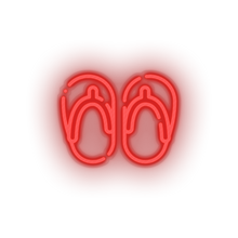 Load image into Gallery viewer, flip flops Beach flip flop holiday sandals slippers summer vacation Neon led factory