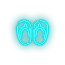 Load image into Gallery viewer, ice_blue flip_flops led beach flip flop holiday sandals slippers summer vacation neon factory
