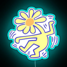 Load image into Gallery viewer, Flowerhead RGB neon sign lightblue