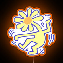 Load image into Gallery viewer, Flowerhead RGB neon sign orange