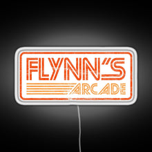 Load image into Gallery viewer, Flynn s Arcade 80s Retro RGB neon sign white