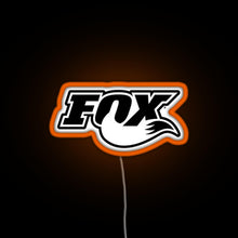 Load image into Gallery viewer, FOX MTB RGB neon sign orange