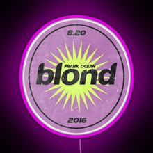 Load image into Gallery viewer, Fruit Sticker Blond RGB neon sign  pink