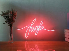 Load image into Gallery viewer, fuck neon sign