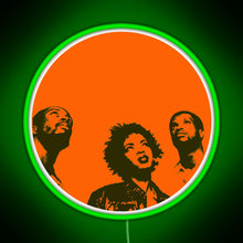 Load image into Gallery viewer, Fugees Minimal RGB neon sign green