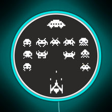Load image into Gallery viewer, Game Over RGB neon sign lightblue