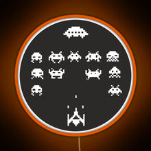 Load image into Gallery viewer, Game Over RGB neon sign orange
