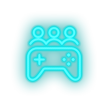 Load image into Gallery viewer, ice_blue game party video team controller led neon factory