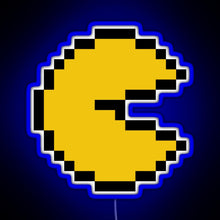 Load image into Gallery viewer, ghost 80s RGB neon sign blue