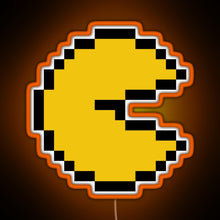 Load image into Gallery viewer, ghost 80s RGB neon sign orange