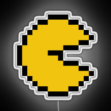 Load image into Gallery viewer, ghost 80s RGB neon sign white