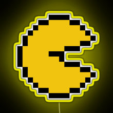 Load image into Gallery viewer, ghost 80s RGB neon sign yellow
