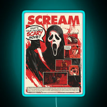 Load image into Gallery viewer, Ghost Face RGB neon sign lightblue