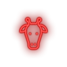 Load image into Gallery viewer, giraffe Animal cartoon fauna giraffe head herbivore zoo Neon led factory