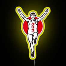 Load image into Gallery viewer, Glico Running Man RGB neon sign yellow