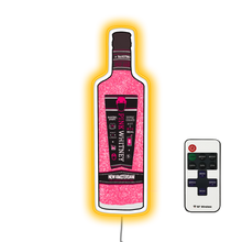 Load image into Gallery viewer, Glitter Pink Whitney Bar Neon Sign