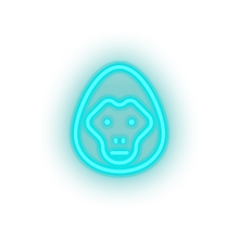 Load image into Gallery viewer, ice_blue gorilla led animal cartoon fauna gorilla herbivore monkey zoo neon factory