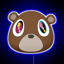 Load image into Gallery viewer, graduation bear RGB neon sign blue