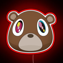 Load image into Gallery viewer, graduation bear RGB neon sign red