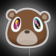 Load image into Gallery viewer, graduation bear RGB neon sign white