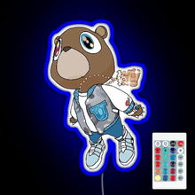 Load image into Gallery viewer, Graduation Bear RGB neon sign remote