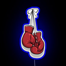 Load image into Gallery viewer, Hanging gloves RGB neon sign blue