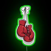 Load image into Gallery viewer, Hanging gloves RGB neon sign green