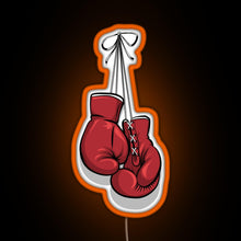 Load image into Gallery viewer, Hanging gloves RGB neon sign orange