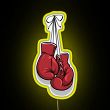Load image into Gallery viewer, Hanging gloves RGB neon sign yellow