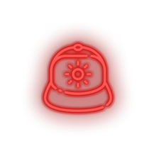 Load image into Gallery viewer, red hat led beach cap fashion hat holiday summer vacation neon factory