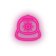 Load image into Gallery viewer, pink hat led beach cap fashion hat holiday summer vacation neon factory