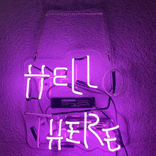 Load image into Gallery viewer, Hell there neon sign