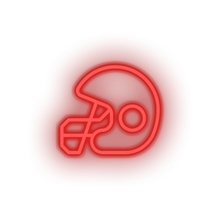 Load image into Gallery viewer, red helmet led american football football club helmet safety soccer sport neon factory