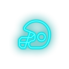 Load image into Gallery viewer, ice_blue helmet led american football football club helmet safety soccer sport neon factory