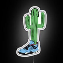 Load image into Gallery viewer, Hip Hop Cactus La Flame RGB neon sign white